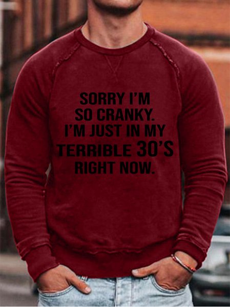 Sorry I’m So Cranky I’m Just In My Terrible 30’s Right Now Men's sweatshirt, Red, Hoodies&Sweatshirts
Sorry I’m So Cranky I’m Just In My Terrible 30’s Right Now Men's sweatshirt, Red, Hoodies&Sweatshirts