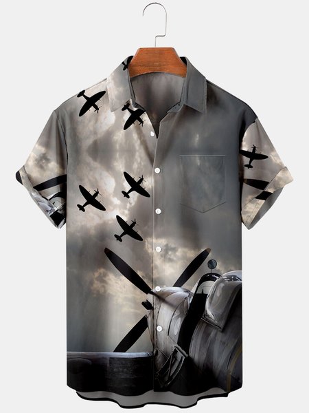 Mens Veterans Day Chest Pocket Round Hem Loose Short Sleeve Shirts, Gray, Men's Floral shirt
Mens Veterans Day Chest Pocket Round Hem Loose Short Sleeve Shirts, Gray, Men's Floral shirt
