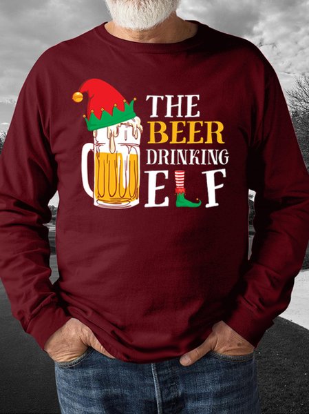 Beer drinking elf print crew neck long sleeve sweatshirt, Red, Hoodies&Sweatshirts
Beer drinking elf print crew neck long sleeve sweatshirt, Red, Hoodies&Sweatshirts