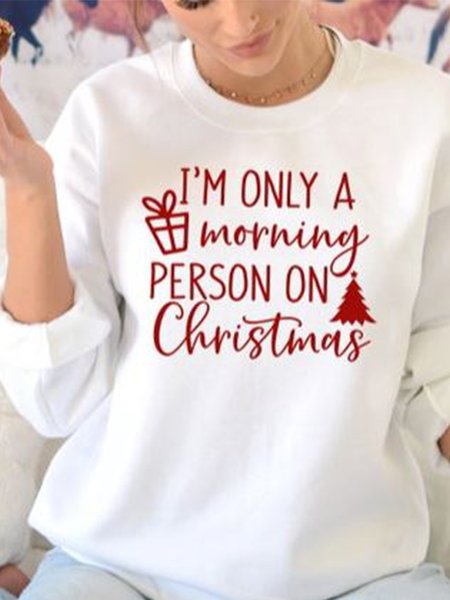 I’m Only A Morning Person On Christmas Cute Simple Sweatshirt, White, Hoodies&Sweatshirts
I’m Only A Morning Person On Christmas Cute Simple Sweatshirt, White, Hoodies&Sweatshirts