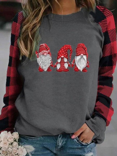 Christmas Gnomes Women‘s Casual Crew Neck Shirts & Tops, Gray, Hoodies&Sweatshirts
Christmas Gnomes Women‘s Casual Crew Neck Shirts & Tops, Gray, Hoodies&Sweatshirts