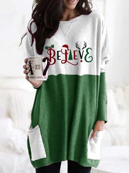 Christmas Xmas Long Sleeve Round Neck Plus Size Printed Tops T-shirts, Green, T-Shirts
Christmas Xmas Long Sleeve Round Neck Plus Size Printed Tops T-shirts, Green, T-Shirts