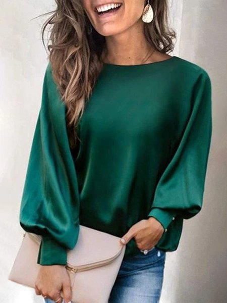 Vintage Tinta unita Maniche Lunghe taglia grande Casuale Top, Verde, Blouses & Shirts
Vintage Tinta unita Maniche Lunghe taglia grande Casuale Top, Verde, Blouses & Shirts
