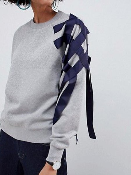 Casual Cross Regular Fit Solid Hoodies And Sweatshirts, Gray, Hoodies and Sweatshirts