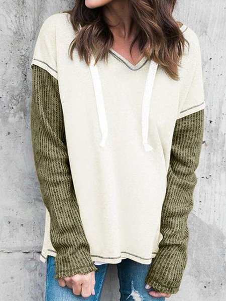 Long sleeve V-neck Hoodie no pattern plain color contrast line decorative top T female, Green, Hoodies & Sweatshirts
Long sleeve V-neck Hoodie no pattern plain color contrast line decorative top T female, Green, Hoodies & Sweatshirts