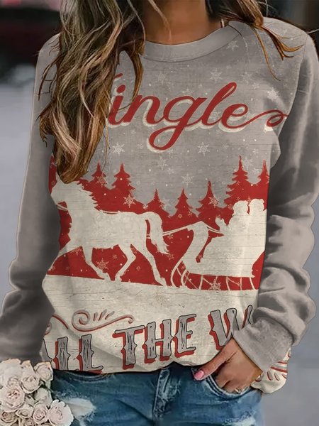 Jingle All The Way Christmas Crew Neck Casual Sweatshirts, As picture, Hoodies&Sweatshirts
Jingle All The Way Christmas Crew Neck Casual Sweatshirts, As picture, Hoodies&Sweatshirts