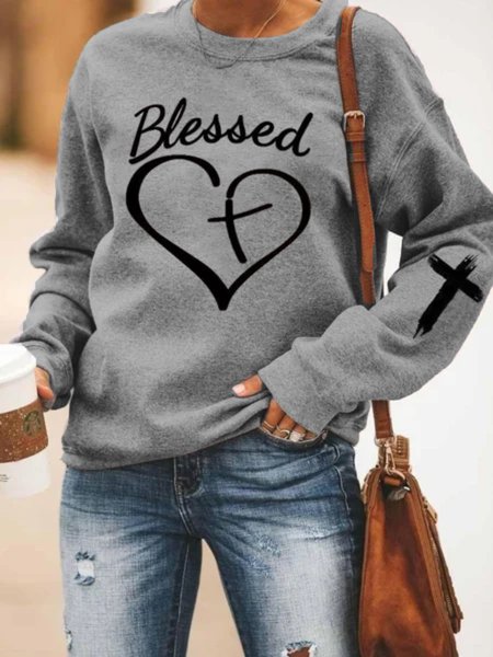 Casual Long Sleeve Round Neck Plus Size Printed Tops Sweatshirts, Gray, Hoodies & Sweatshirts
Casual Long Sleeve Round Neck Plus Size Printed Tops Sweatshirts, Gray, Hoodies & Sweatshirts