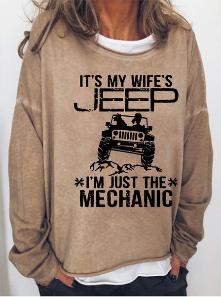 It’s My Wife’s Jeep I’m Just The Mechanic Women's sweatshirt, Light brown, Hoodies&Sweatshirts
It’s My Wife’s Jeep I’m Just The Mechanic Women's sweatshirt, Light brown, Hoodies&Sweatshirts