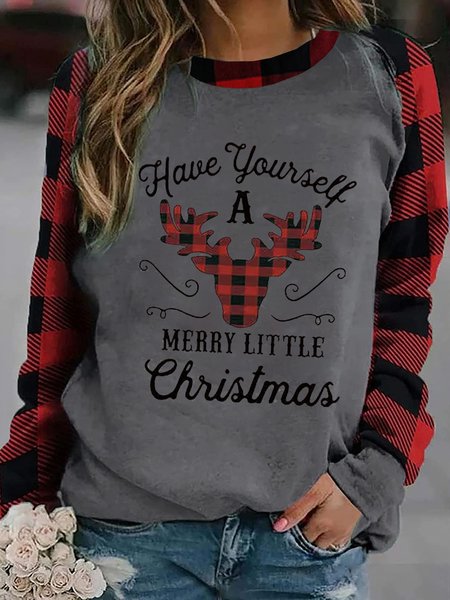 Have Yourself A Merry Little Christmas Plaid Reindeer Crew Neck Shirts & Tops, Gray, Hoodies&Sweatshirts
Have Yourself A Merry Little Christmas Plaid Reindeer Crew Neck Shirts & Tops, Gray, Hoodies&Sweatshirts