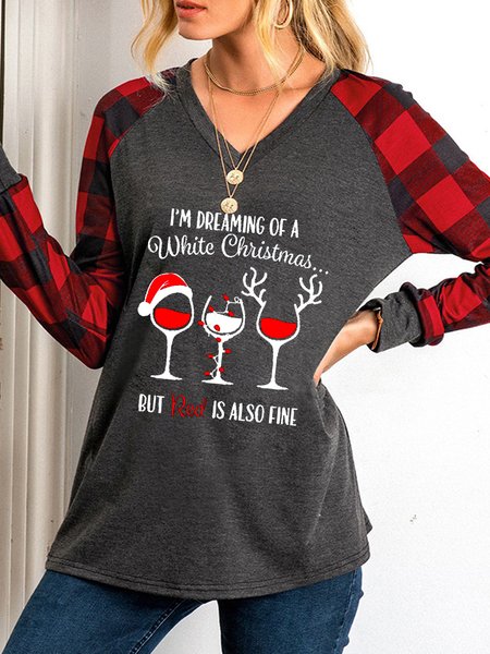 I'M Dreaming Of A White Christmas But Red Is Also Fine Letter Casual V Neck Sweatshirt, Hoodies&Sweatshirts
I'M Dreaming Of A White Christmas But Red Is Also Fine Letter Casual V Neck Sweatshirt, Hoodies&Sweatshirts
