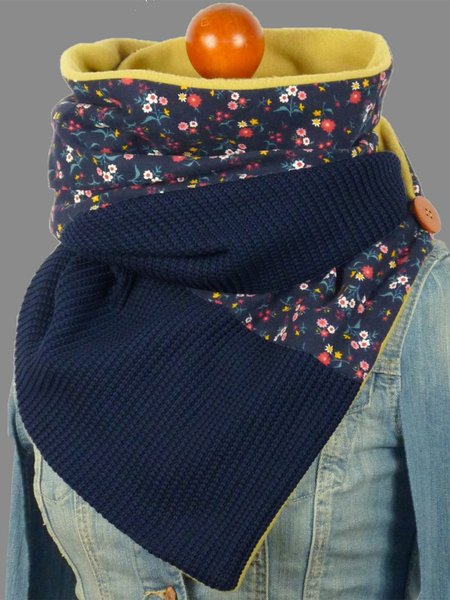 Color Matching For Autumn And Winter To Keep Warm Small Floral Scarves & Shawls, Dark blue, Women Scarves & Shawls
Color Matching For Autumn And Winter To Keep Warm Small Floral Scarves & Shawls, Dark blue, Women Scarves & Shawls