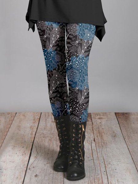 Pants, Blue, Leggings