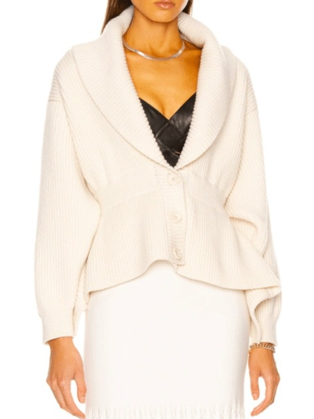 White Mid-weight Regular Fit Daily Daily Outerwear, Cardigans