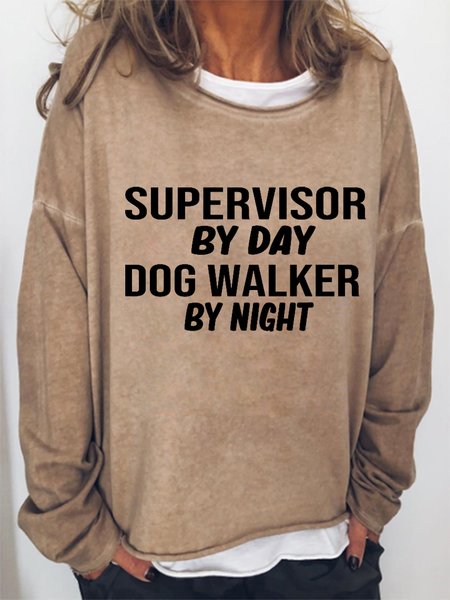 Supervisor By Day Dog Walker By Night Letter Sweatshirt, Khaki, Hoodies&Sweatshirts
Supervisor By Day Dog Walker By Night Letter Sweatshirt, Khaki, Hoodies&Sweatshirts