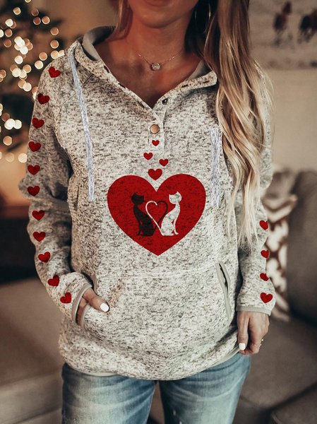 Heart Love Cat Printed Casual Raglan Sleeve Women’s Hooded Sweatshirt, Color1, Hoodies & Sweatshirts
Heart Love Cat Printed Casual Raglan Sleeve Women’s Hooded Sweatshirt, Color1, Hoodies & Sweatshirts