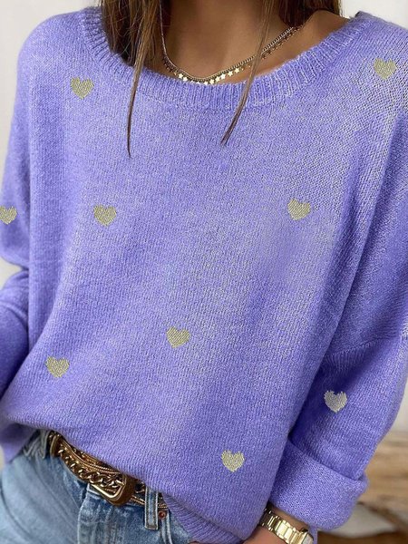 Holiday Print Round Neck Long Sleeve Casual Sweater, Blue purple, Sweaters & Cardigans
Holiday Print Round Neck Long Sleeve Casual Sweater, Blue purple, Sweaters & Cardigans