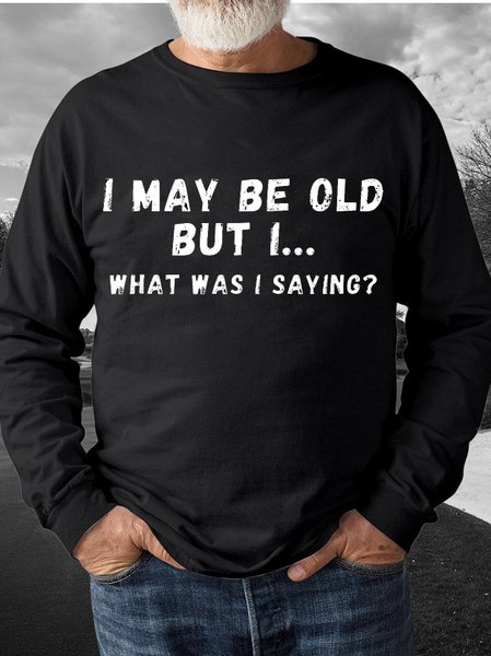 Funny text print round neck long-sleeved sweatshirt, Black, Hoodies&Sweatshirts
Funny text print round neck long-sleeved sweatshirt, Black, Hoodies&Sweatshirts