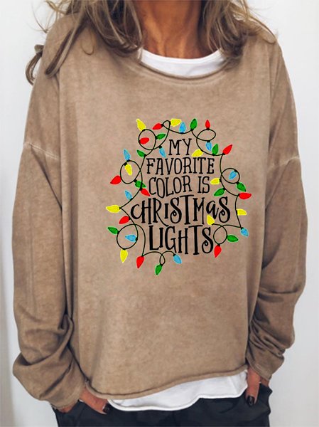 My Favorite Color Is Christmas Lights Women's sweatshirt, Light brown, Hoodies&Sweatshirts
My Favorite Color Is Christmas Lights Women's sweatshirt, Light brown, Hoodies&Sweatshirts