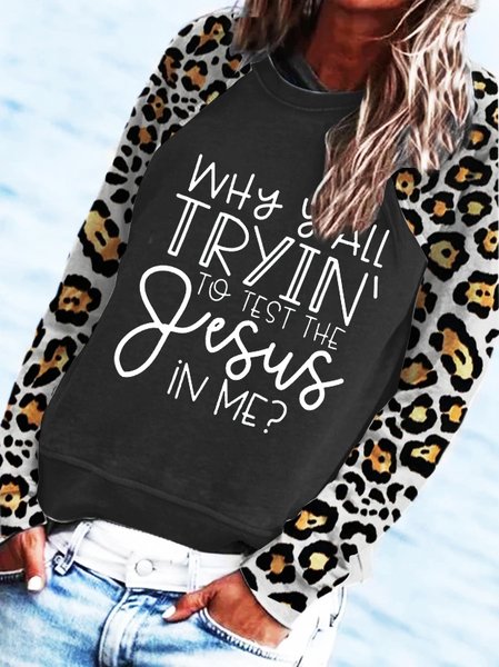 Letter Basics Sweatshirt, As picture, Hoodies & Sweatshirts
