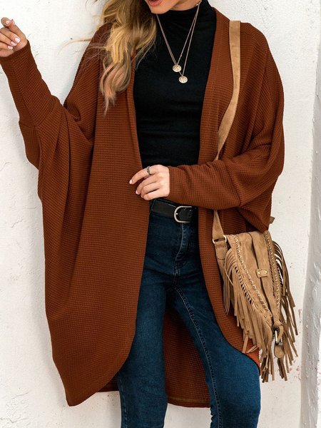 Women Plain Casual Loosen Outerwear V neck Coats for Fall Winter, Brown, Sweaters&Cardigans
Women Plain Casual Loosen Outerwear V neck Coats for Fall Winter, Brown, Sweaters&Cardigans