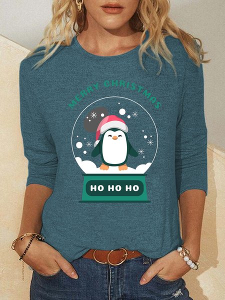 Christmas Penguin Print Crew Neck Long Sleeve T-shirt, Green, Hoodies&Sweatshirts
Christmas Penguin Print Crew Neck Long Sleeve T-shirt, Green, Hoodies&Sweatshirts