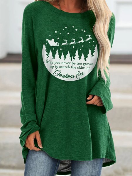 May You Never Be Too Grown Up Casual Sweatshirt, Green, Dresses