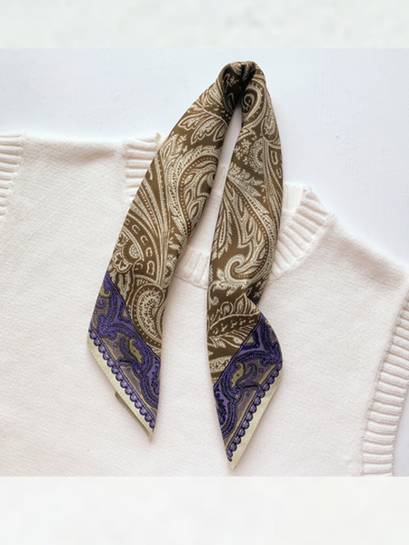 Retro and versatile Bohemian cashew twill limited square towel, Aqua, Scarves & Gloves
Retro and versatile Bohemian cashew twill limited square towel, Aqua, Scarves & Gloves
