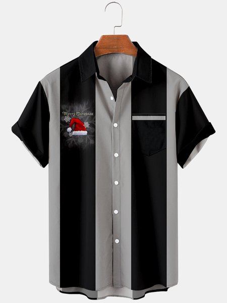 Mens Red Christmas Hat Printed Casual Breathable Short Sleeve Shirts, Black, Men's Floral shirt
Mens Red Christmas Hat Printed Casual Breathable Short Sleeve Shirts, Black, Men's Floral shirt