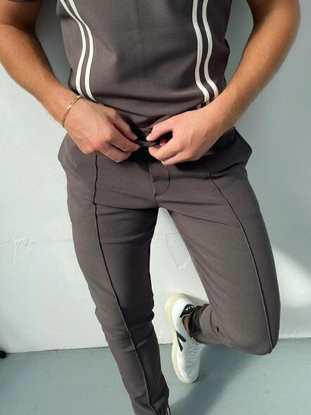 Plain Pants, Taupe, Men's pants