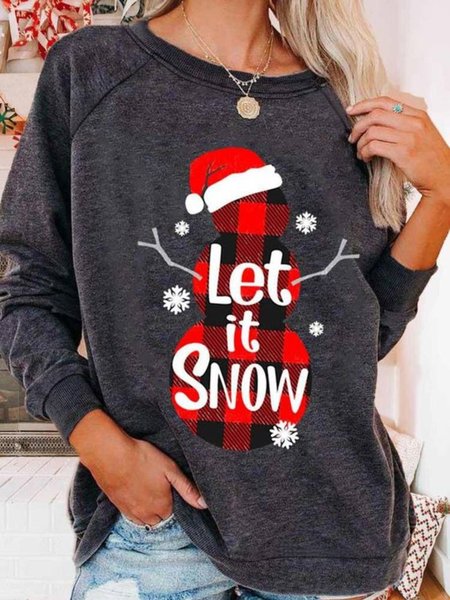 Long Sleeve Round Neck Casual Sweatshirt, Deep gray, Hoodies & Sweatshirts
Long Sleeve Round Neck Casual Sweatshirt, Deep gray, Hoodies & Sweatshirts