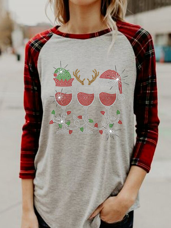 Christmas Cartoon Regular Fit Cotton Blends Shirts & Tops, Light gray, Long sleeve tops
Christmas Cartoon Regular Fit Cotton Blends Shirts & Tops, Light gray, Long sleeve tops