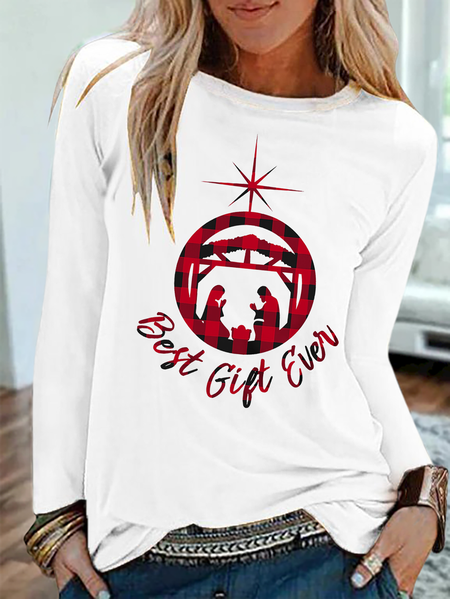 Christmas Best Gift Ever Shirts & Tops, White, T-Shirts