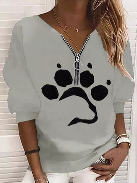 Casual Cotton Blends Animal Off Shoulder Sweatshirt, Gray, Sweatshirts & Hoodies
Casual Cotton Blends Animal Off Shoulder Sweatshirt, Gray, Sweatshirts & Hoodies