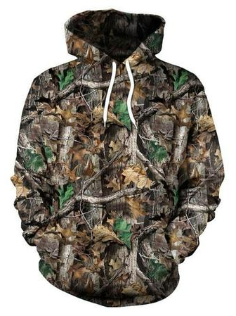 Hooded Long Sleeve Cotton Sweatshirt, Hoodies