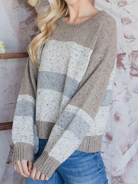 Long sleeve round neck floral geometric stripe warm sweater, Multicolor, Sweaters
Long sleeve round neck floral geometric stripe warm sweater, Multicolor, Sweaters