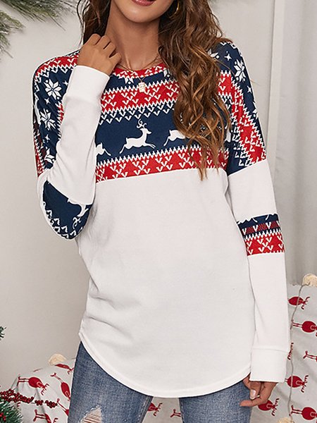 Christmas Pttern Printed Tribal Vintage Long Sleeves Shirts & Tops, Navy blue, Tops
Christmas Pttern Printed Tribal Vintage Long Sleeves Shirts & Tops, Navy blue, Tops