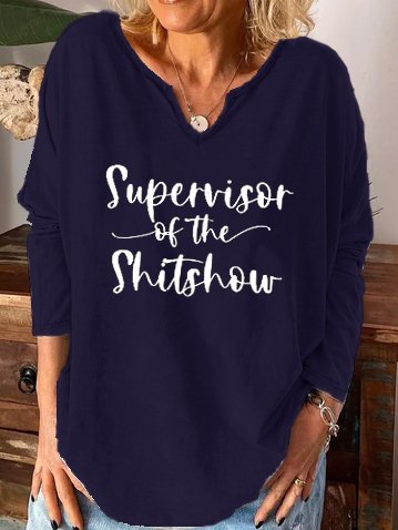Supervisor Of The Shit Show V Neck Shirts & Tops, Purplish blue, Hoodies&Sweatshirts
Supervisor Of The Shit Show V Neck Shirts & Tops, Purplish blue, Hoodies&Sweatshirts