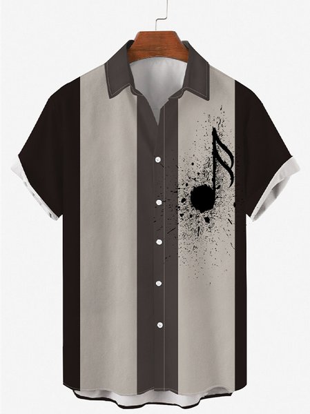 Mens Sheet Music Notes Print Round Hem Loose Short Sleeve Shirts, Black, Shirts & Blouse
Mens Sheet Music Notes Print Round Hem Loose Short Sleeve Shirts, Black, Shirts & Blouse