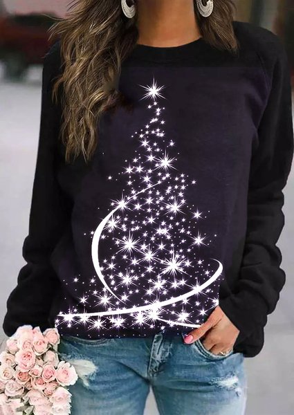 Casual Sweatshirt, Black, Hoodies & Sweatshirts