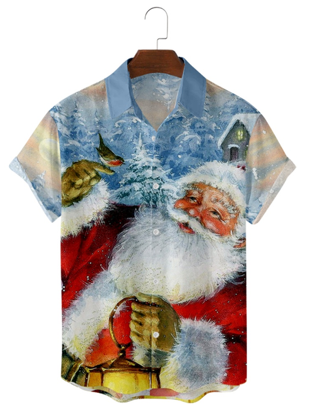 Christmas Santa Claus Printed Short Sleeve Shirts & Tops, As picture, Short Sleeves Shirts
Christmas Santa Claus Printed Short Sleeve Shirts & Tops, As picture, Short Sleeves Shirts