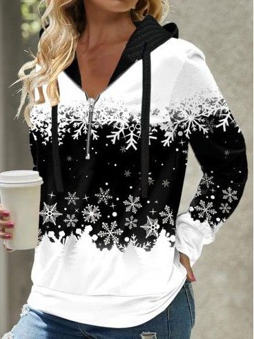 Christmas Ombre Color Block Printed Zipper Hooded Sweatshirt, Black-white, Sweatshirts & Hoodies
Christmas Ombre Color Block Printed Zipper Hooded Sweatshirt, Black-white, Sweatshirts & Hoodies