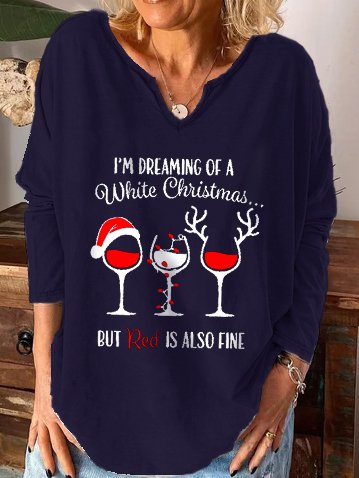 I M Dreaming Of White Chrismas But Red Is Also Fine V Neck Casual Sweatshirt, Dark blue, Hoodies&Sweatshirts
I M Dreaming Of White Chrismas But Red Is Also Fine V Neck Casual Sweatshirt, Dark blue, Hoodies&Sweatshirts