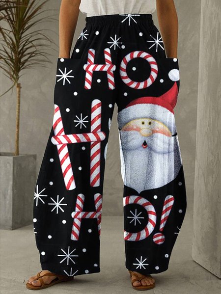Christmas Style Printed Casual Stretch Waist Loose Wide-leg Trousers, 4#, Pants
Christmas Style Printed Casual Stretch Waist Loose Wide-leg Trousers, 4#, Pants