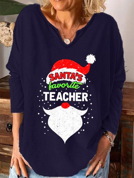 Santa’s Favorite Teacher Merry Christmas Long sleeve top, Deep blue, Hoodies&Sweatshirts
Santa’s Favorite Teacher Merry Christmas Long sleeve top, Deep blue, Hoodies&Sweatshirts