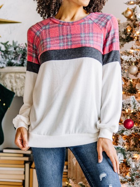 Christmas Plaid Casual Round Neck Regular Fit Sweatshirt, White, Sweatshirts & Hoodies
Christmas Plaid Casual Round Neck Regular Fit Sweatshirt, White, Sweatshirts & Hoodies