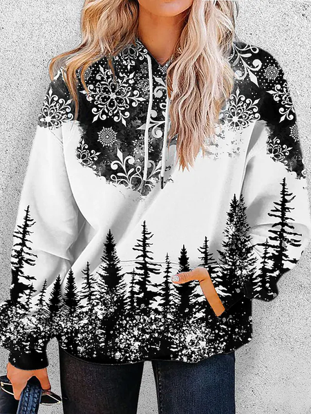 Christmas Snowflake Casual Regular Fit Hooded Sweatshirt, Black-white, Sweatshirts & Hoodies
Christmas Snowflake Casual Regular Fit Hooded Sweatshirt, Black-white, Sweatshirts & Hoodies