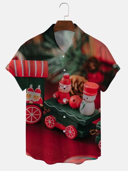 Christmas men's shirts, Red, Shirts