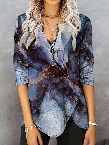 Abstract Casual Regular Fit Long sleeve Zipper Shirts & Tops, Navyblue, Long sleeve tops
Abstract Casual Regular Fit Long sleeve Zipper Shirts & Tops, Navyblue, Long sleeve tops