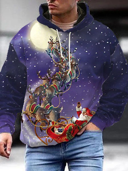 Christmas Santa Print Long Sleeve Hooded Sweatshirt, As picture, Hoodies&Sweatshirts
Christmas Santa Print Long Sleeve Hooded Sweatshirt, As picture, Hoodies&Sweatshirts