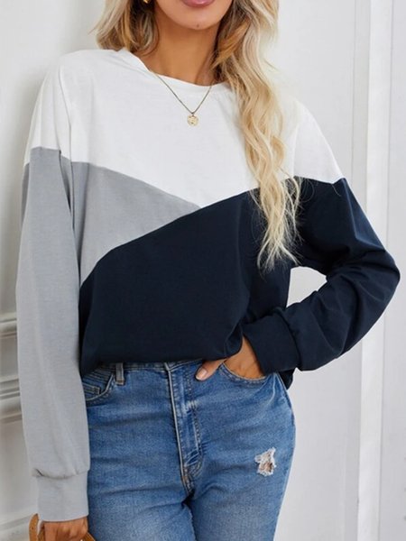 Casual Loosen Color Block Crew Neck Shirts & Tops, Multicolor, Hoodies & Sweatshirts
Casual Loosen Color Block Crew Neck Shirts & Tops, Multicolor, Hoodies & Sweatshirts